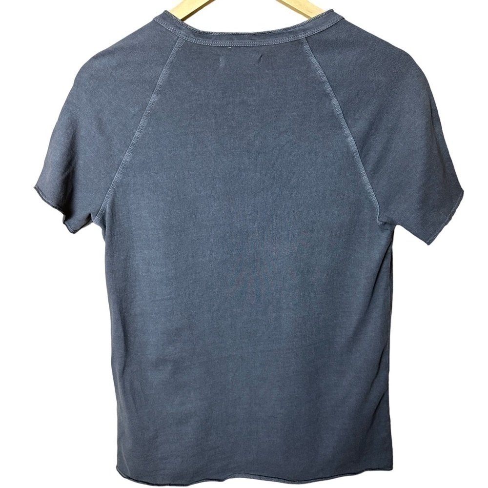 Madewell Black Garment Dyed Raglan Henley Tee XS - Picture 7 of 11